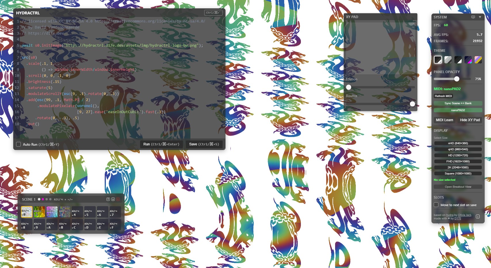 HYDRACTRL Interface Preview